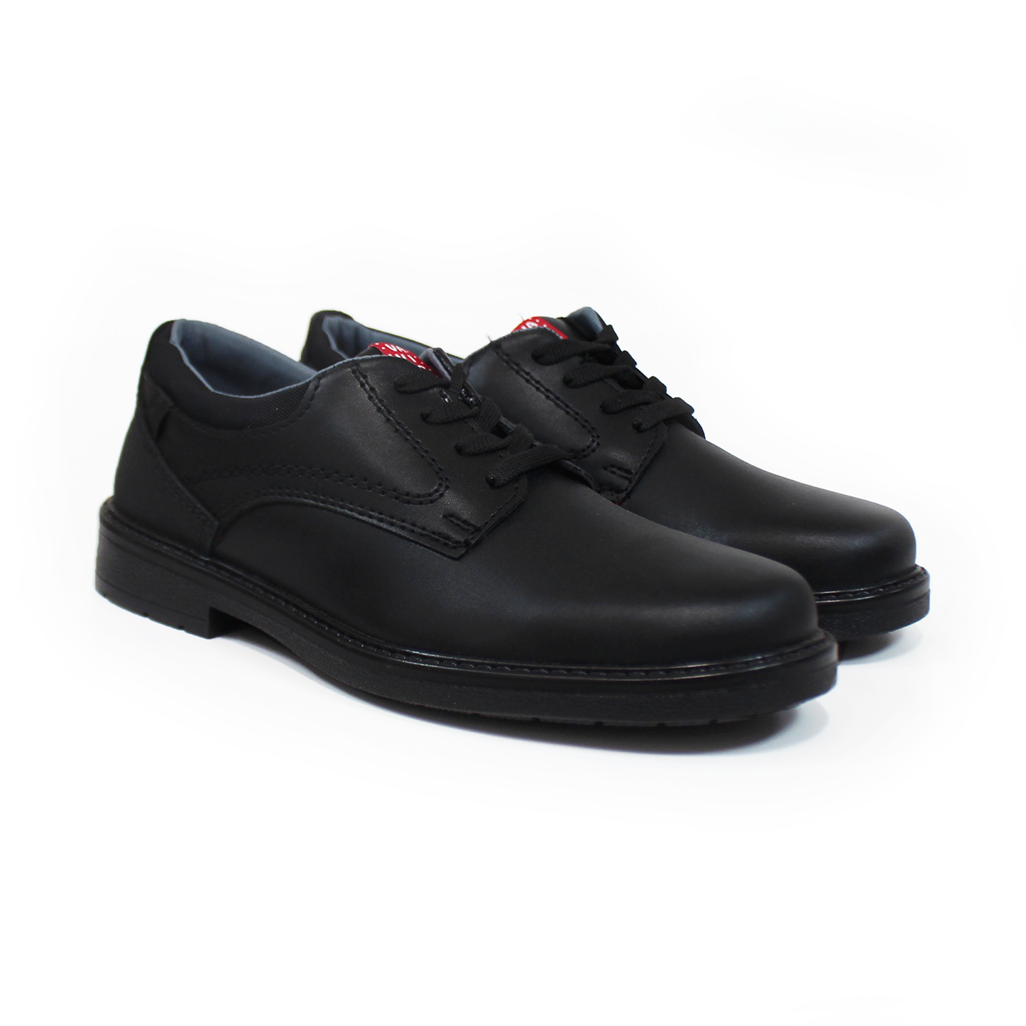 Zapato Escolar Juvenil Clásico Negro con Cintas VAVITO