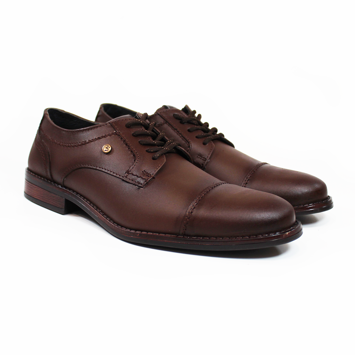 Zapato de Vestir de Piel Café de Hombre NEVADA