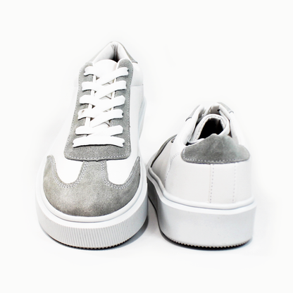 Sneaker Tenis Casual Blanco con Gris de Hombre de Caballero JACOME