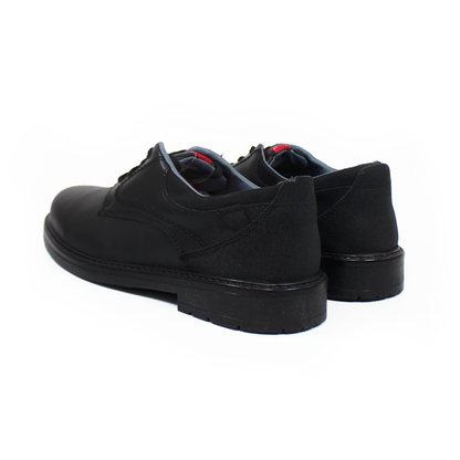 Zapato Escolar Juvenil Clásico Negro con Cintas VAVITO