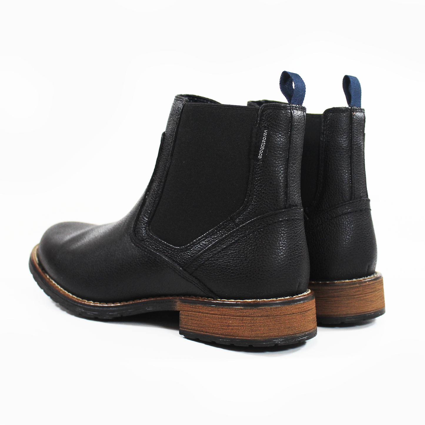 Bota Casual Chelsea Negra de Piel de Caballero VERDE TABACO