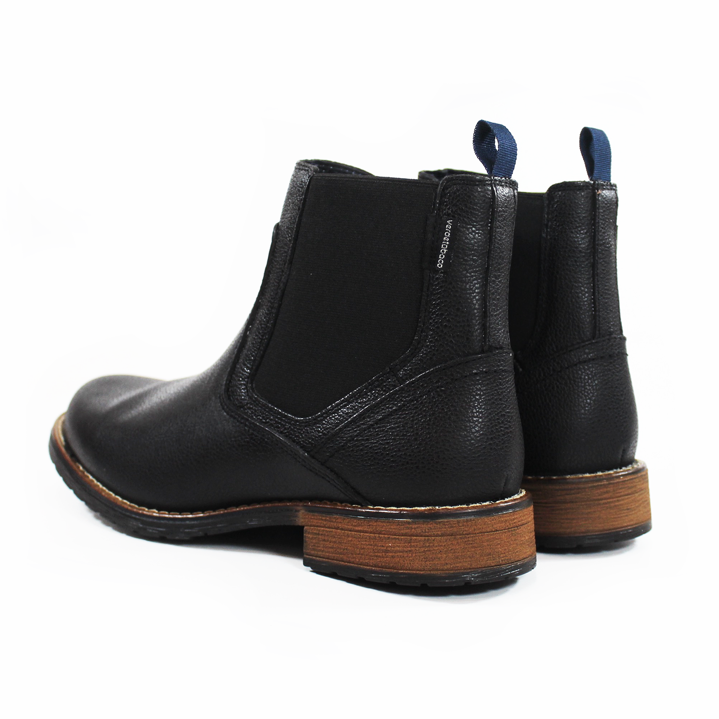 Bota Casual Chelsea Negra de Piel de Caballero VERDE TABACO