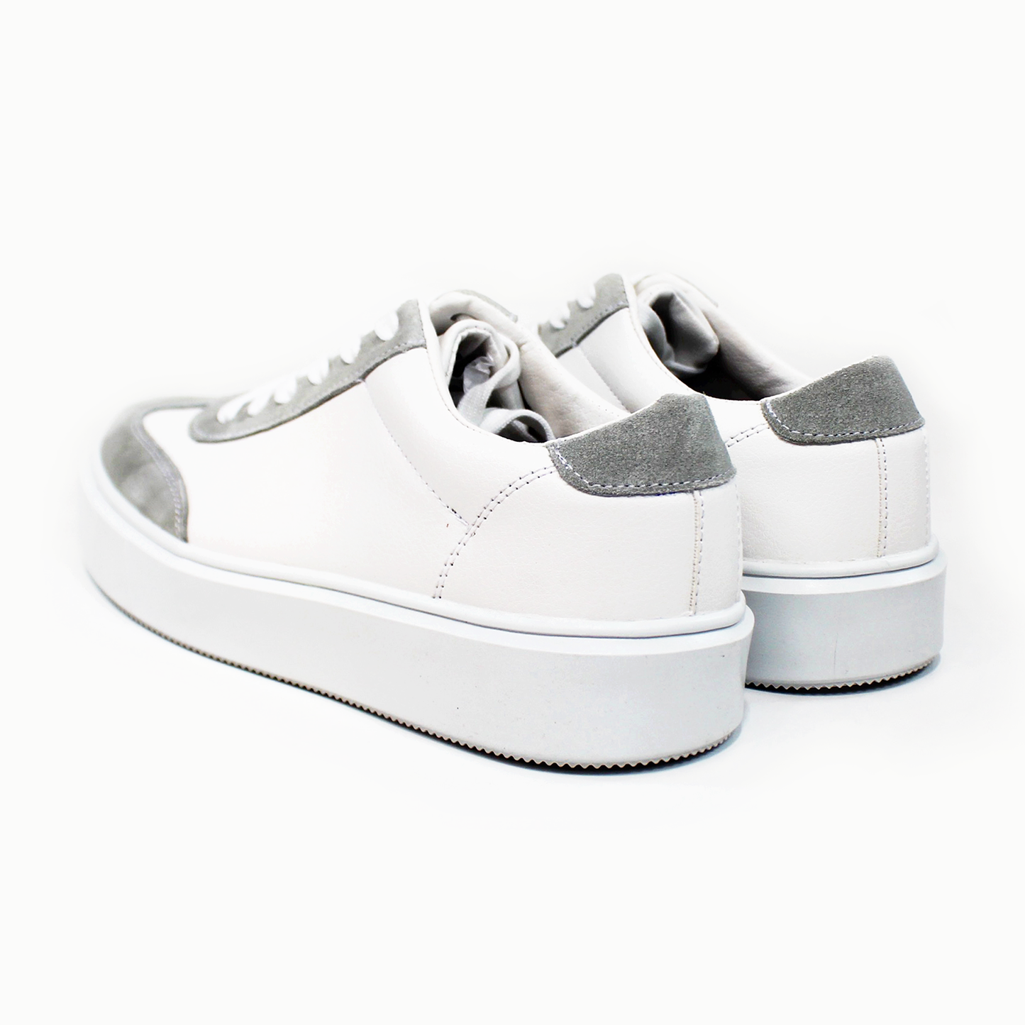 Sneaker Tenis Casual Blanco con Gris de Hombre de Caballero JACOME