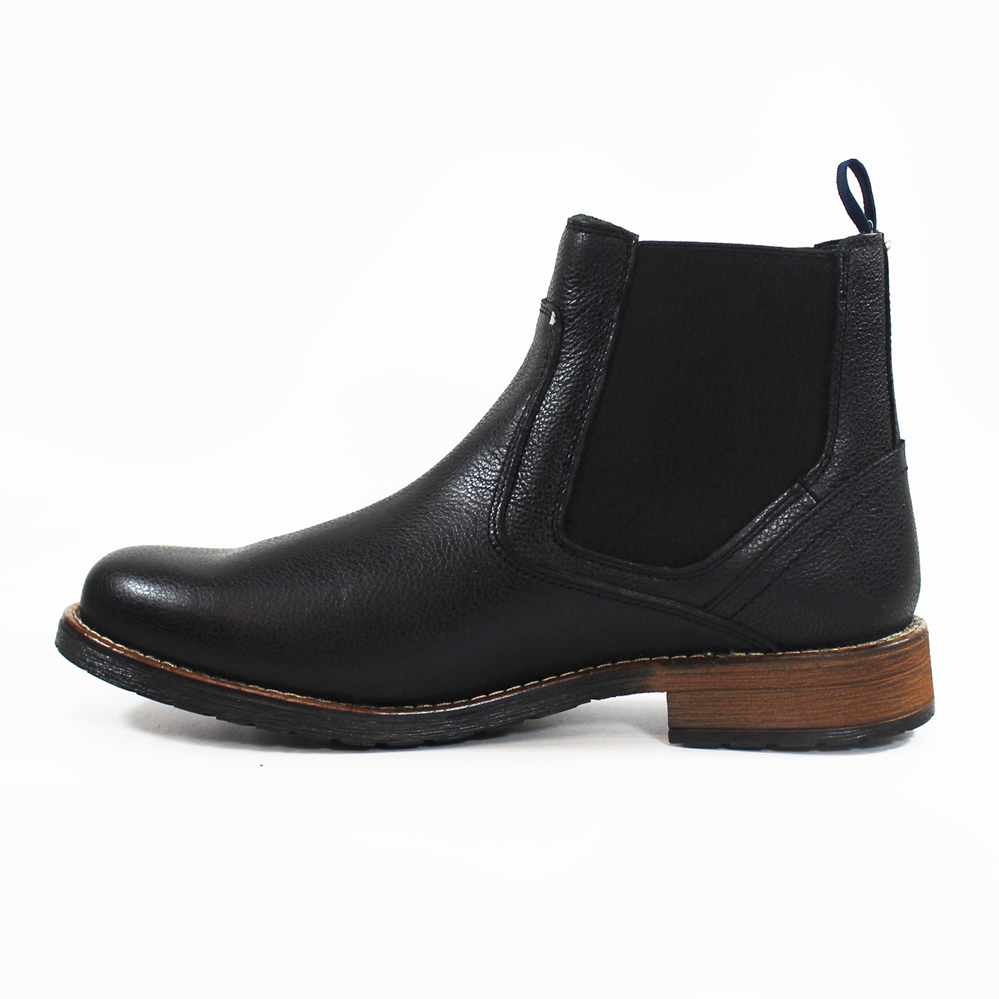 Bota Casual Chelsea Negra de Piel de Caballero VERDE TABACO