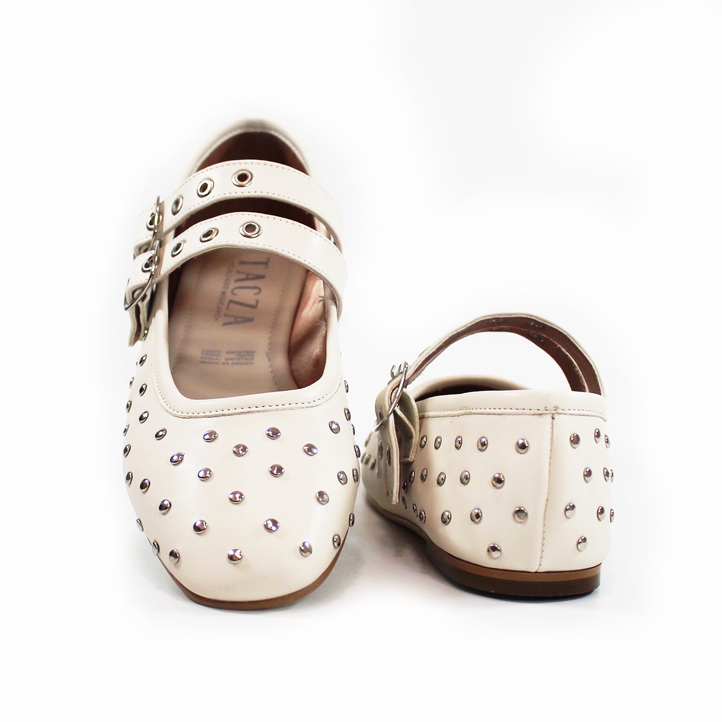 Flat Ballerina con Estoperoles doble Pulsera color Late de Dama TACZA