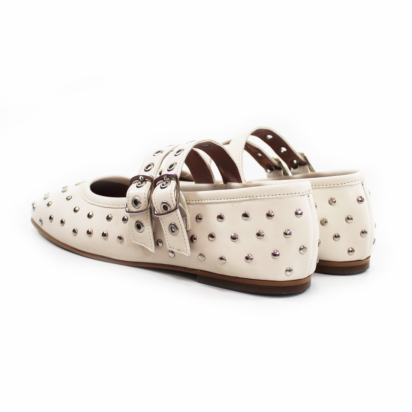 Flat Ballerina con Estoperoles doble Pulsera color Late de Dama TACZA