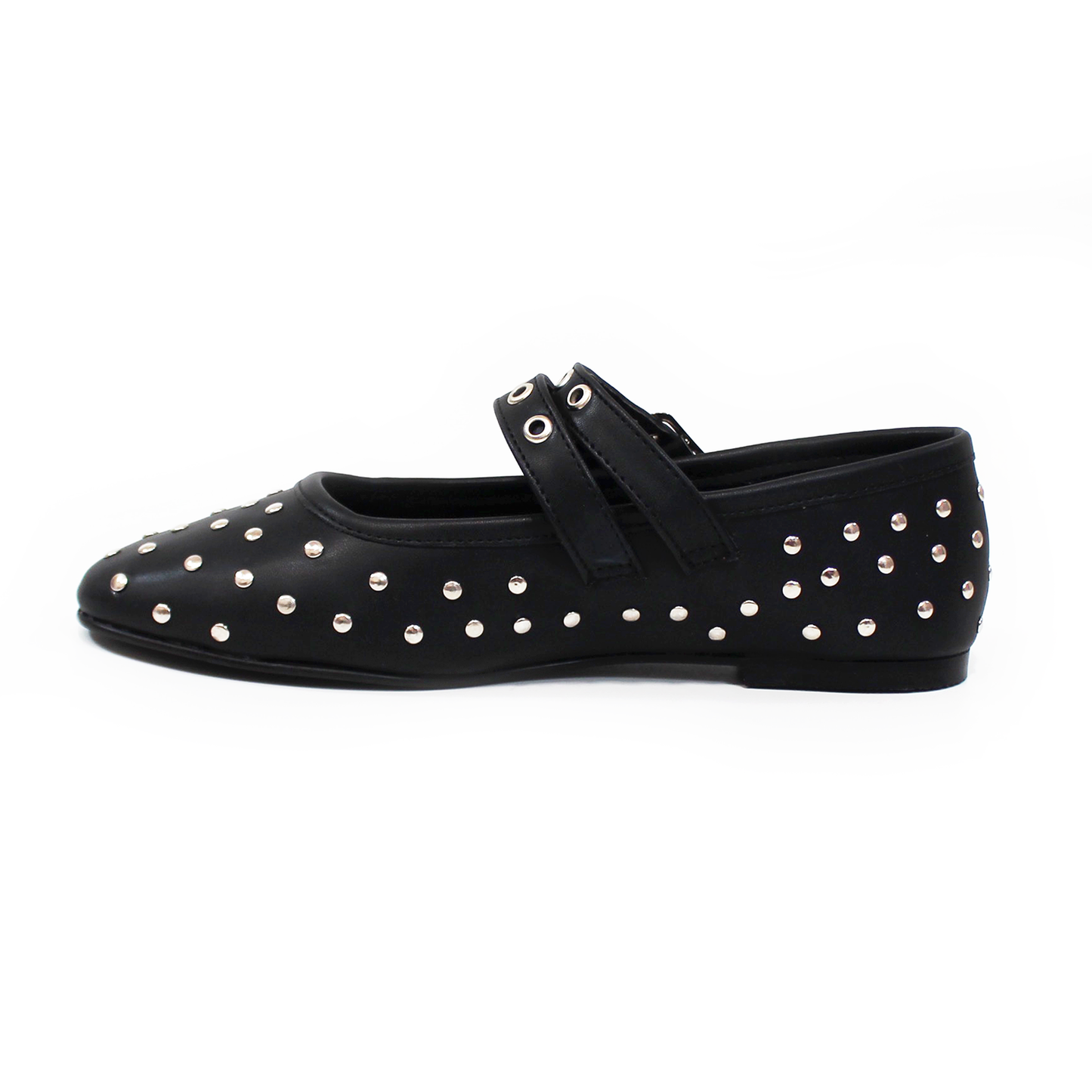 Flat Ballerina con Estoperoles doble Pulsera color Negro de Dama TACZA