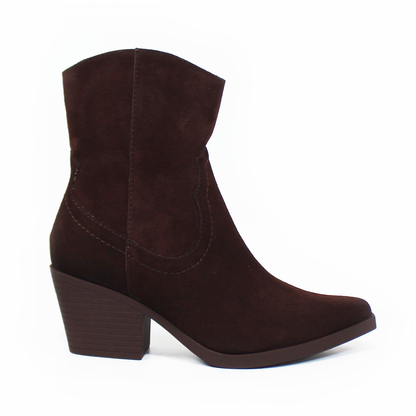 Botin Vaquero NOMADAS Chocolate Gamuza de Dama