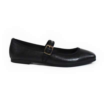 Flat Mary Jane NOMADAS Negro de Dama