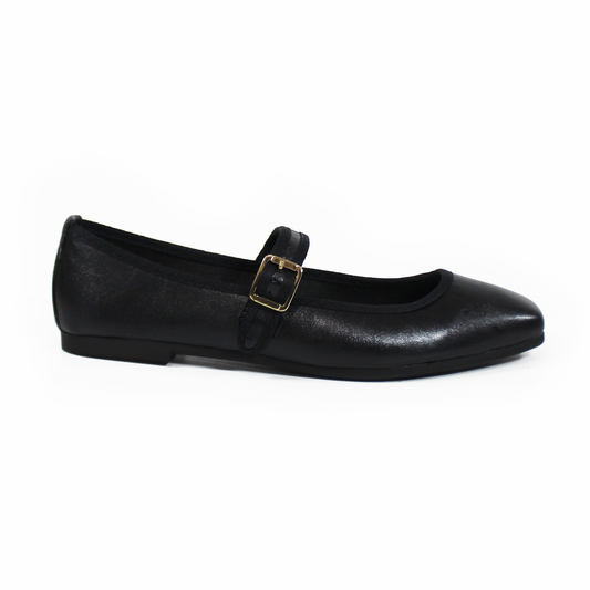 Flat Mary Jane NOMADAS Negro de Dama