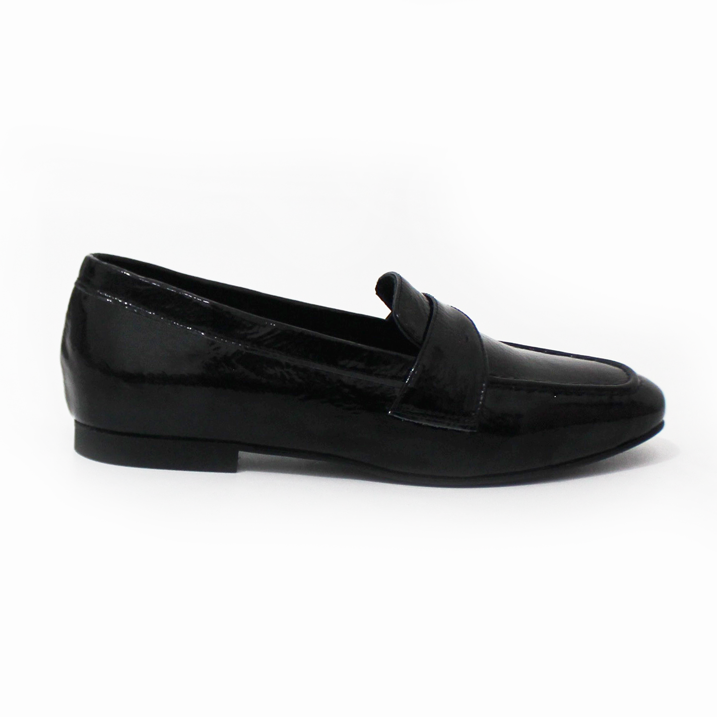 Mocasín de Piel Negro Charol de Dama SUAVE CAMINAR