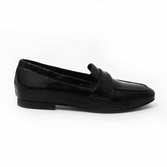 Mocasín de Piel Negro Charol de Dama SUAVE CAMINAR