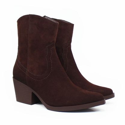 Botin Vaquero NOMADAS Chocolate Gamuza de Dama