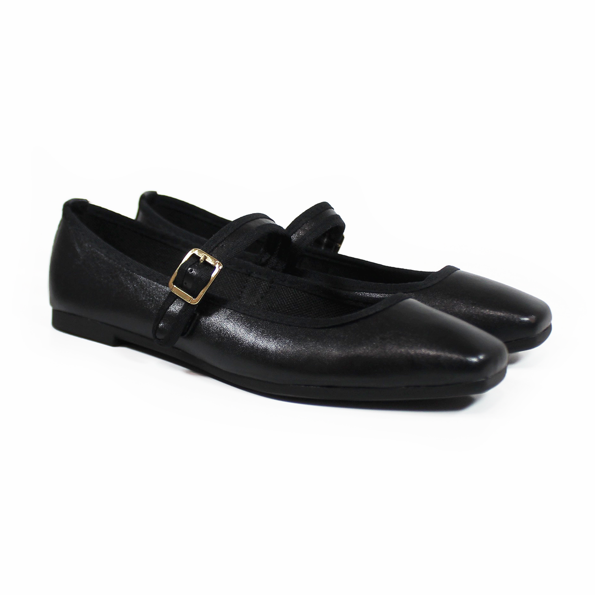 Flat Mary Jane NOMADAS Negro de Dama