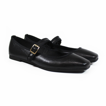 Flat Mary Jane NOMADAS Negro de Dama
