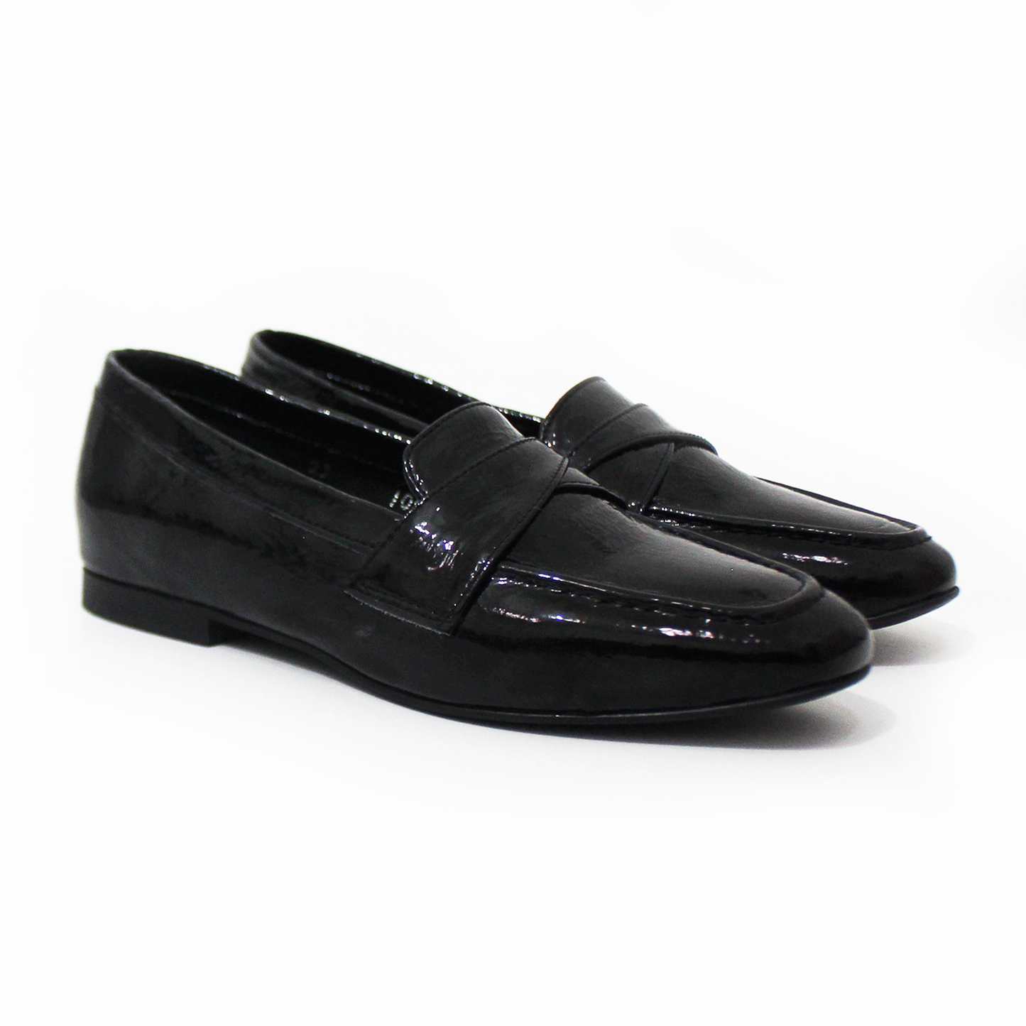 Mocasín de Piel Negro Charol de Dama SUAVE CAMINAR