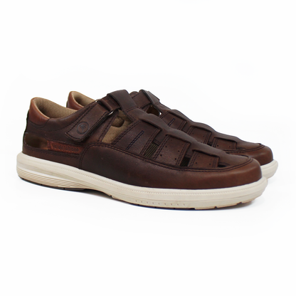 Zapato Casual Pescador de Piel Brown de Hombre VERDETABACO