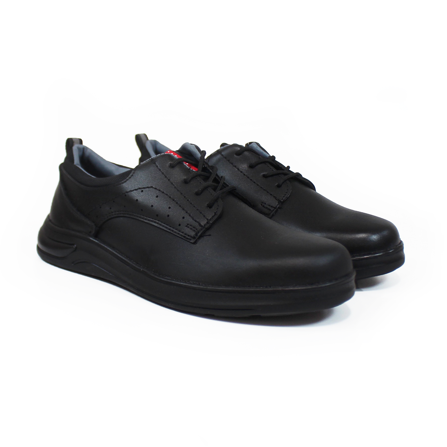 Zapato Escolar Juvenil Negro con Cintas VAVITO