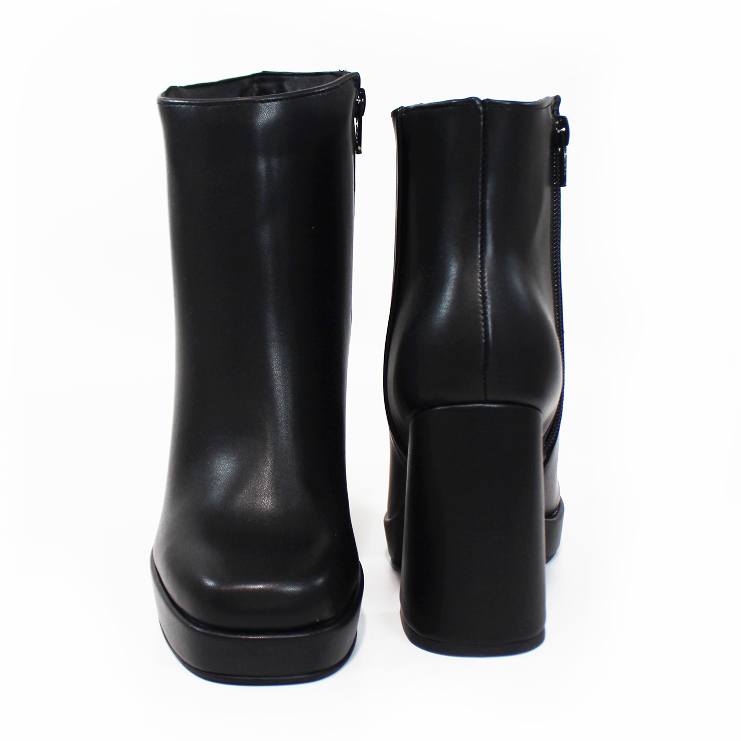 Botín de Plataforma con Cierre color Negro de Dama LADY PAULINA