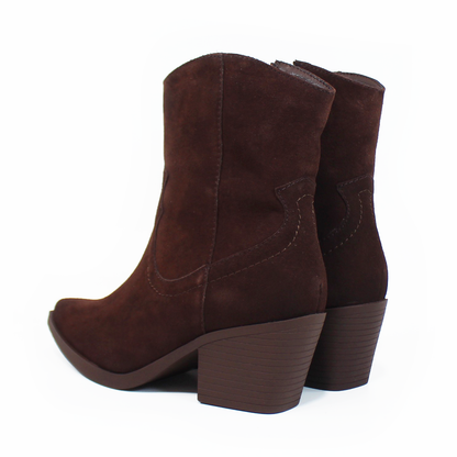 Botin Vaquero NOMADAS Chocolate Gamuza de Dama
