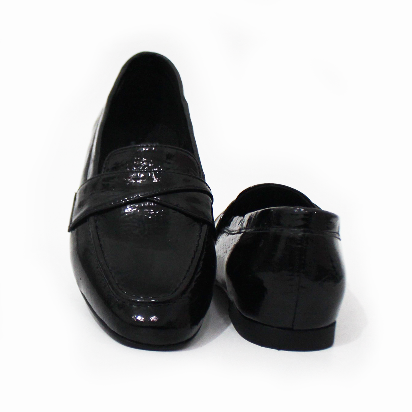 Mocasín de Piel Negro Charol de Dama SUAVE CAMINAR