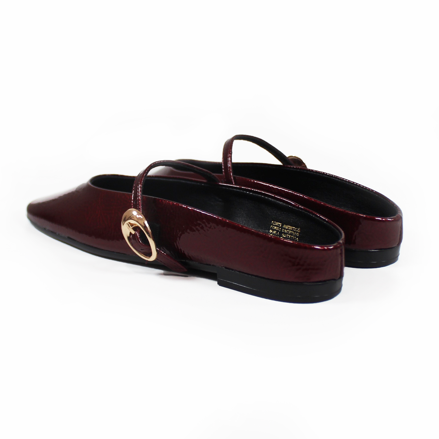 Mule Vino Charol con Pulsera en Empeine de Dama TACZA