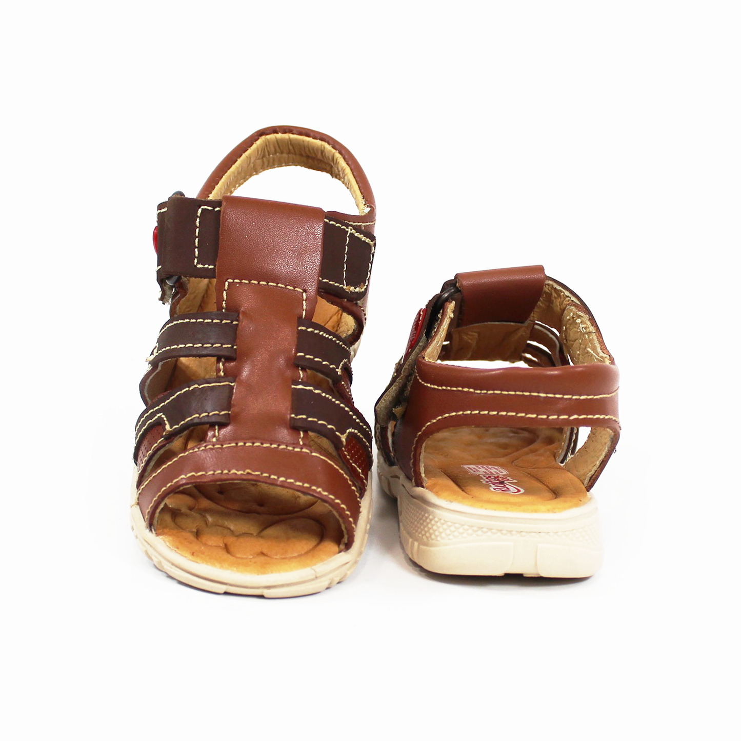 Sandalia para Niño Café con Velcro RUDITOS