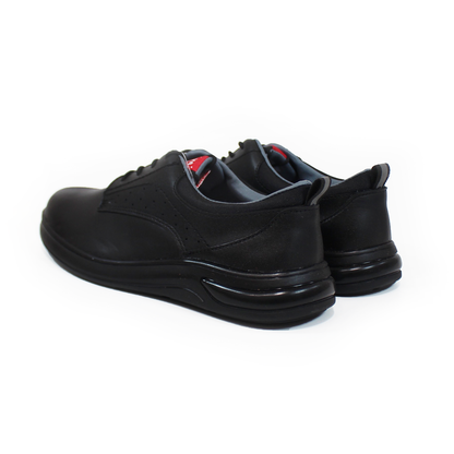 Zapato Escolar Juvenil Negro con Cintas VAVITO