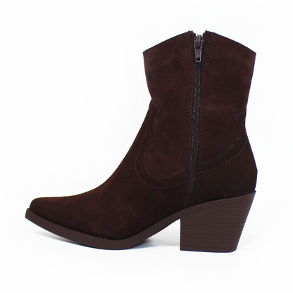 Botin Vaquero NOMADAS Chocolate Gamuza de Dama