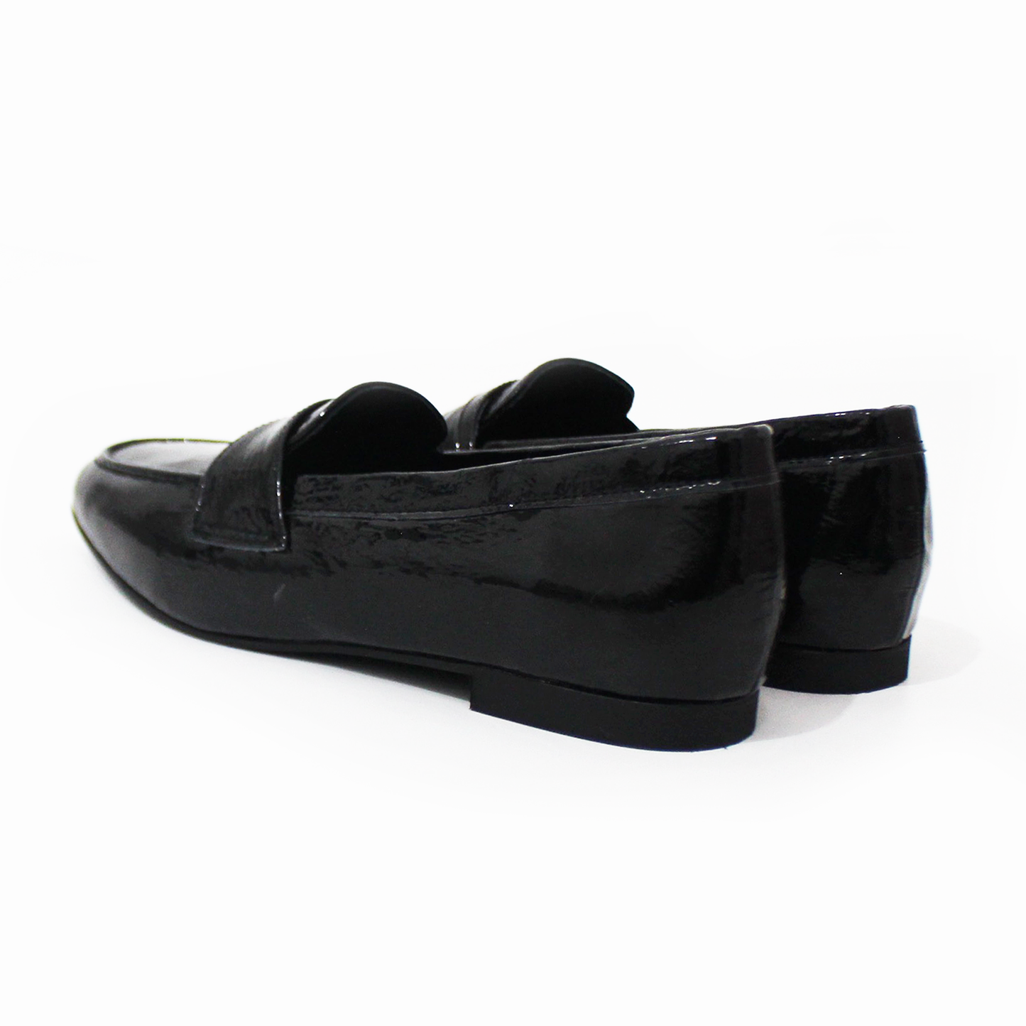 Mocasín de Piel Negro Charol de Dama SUAVE CAMINAR