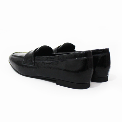 Mocasín de Piel Negro Charol de Dama SUAVE CAMINAR