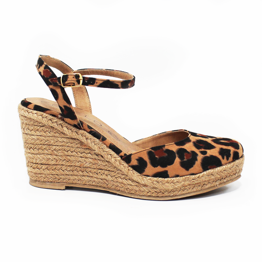Alpargata Animal Print Cuña con Pulsera FERELO