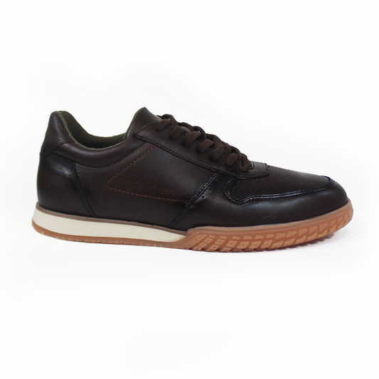 Zapato Casual Sport de Piel Café de Hombre VERDETABACO