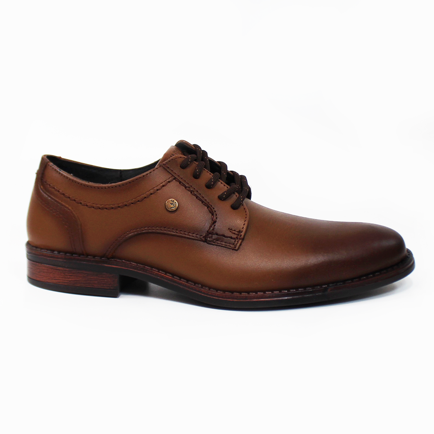 Zapato de Vestir de Piel Miel Brochueliado de Hombre NEVADA