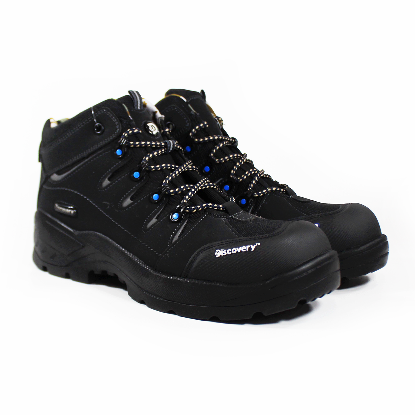 Bota de Trabajo para Hombre Working Negra con Casco de Policarbonato DISCOVERY