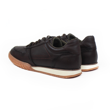Zapato Casual Sport de Piel Café de Hombre VERDETABACO
