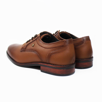 Zapato de Vestir de Piel Miel Brochueliado de Hombre NEVADA