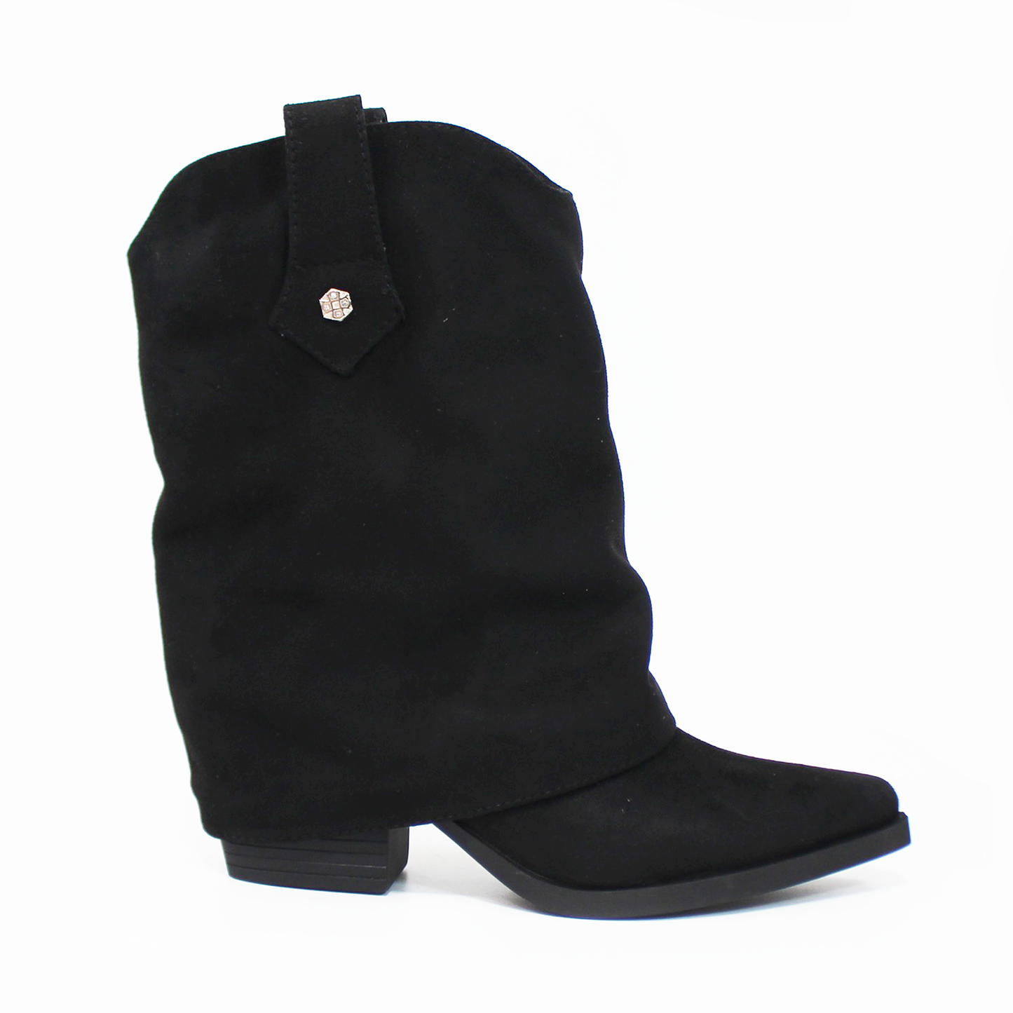 Botin Vaquero NOMADAS con Capucha Negro Durazno de Dama