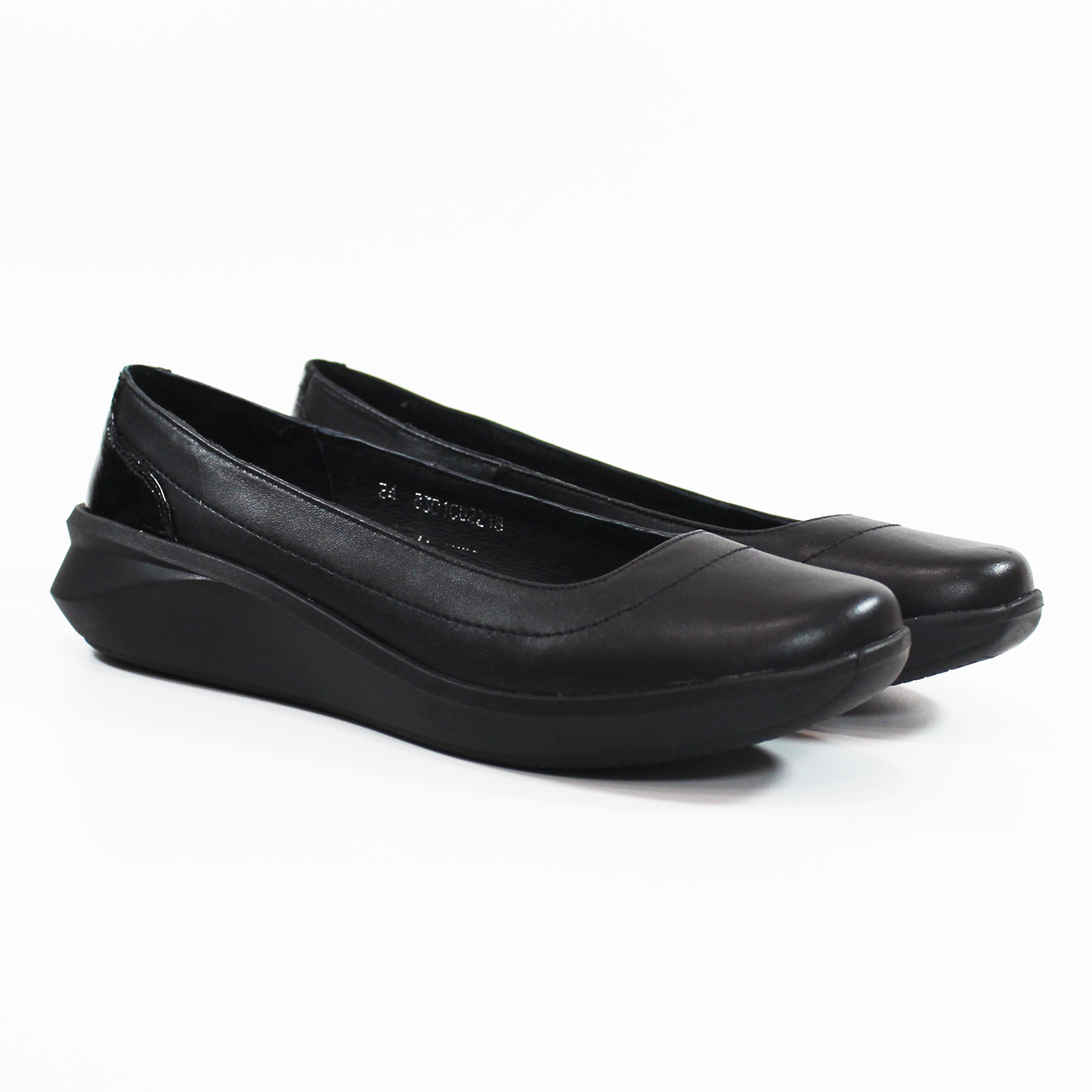 Zapato Confort de Piel Casual Negro para Dama SUAVE CAMINAR