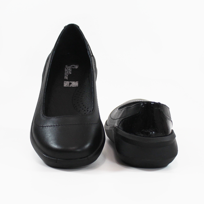 Zapato Confort de Piel Casual Negro para Dama SUAVE CAMINAR