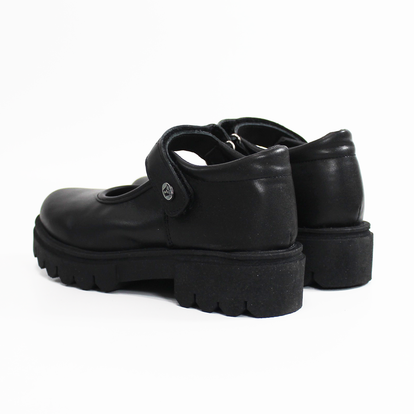 Zapato Escolar Chunky con Velcro Negro de Niña JAKUNA