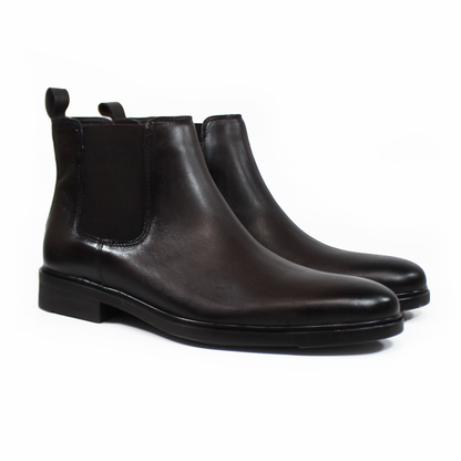 Bota Chelsea de Piel Café VERDETABACO