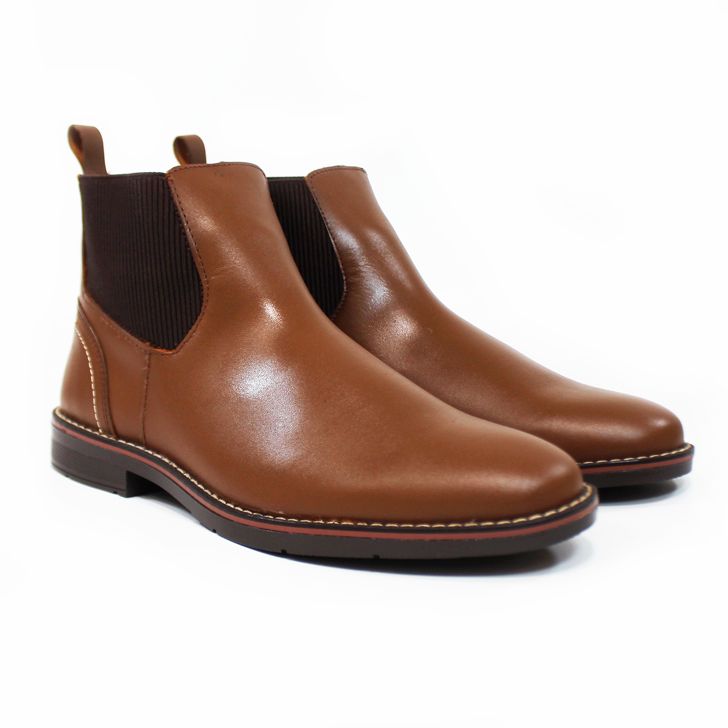 Bota Chelsea de Piel Miel de Hombre NEVADA