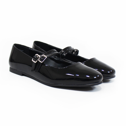 Flat Mary Jane Negro Charol con Confort LADY PAULINA