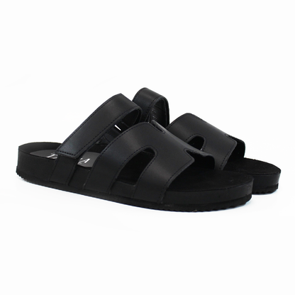 Sandalias de Piso tipo Chypre Negra de Dama TACZA