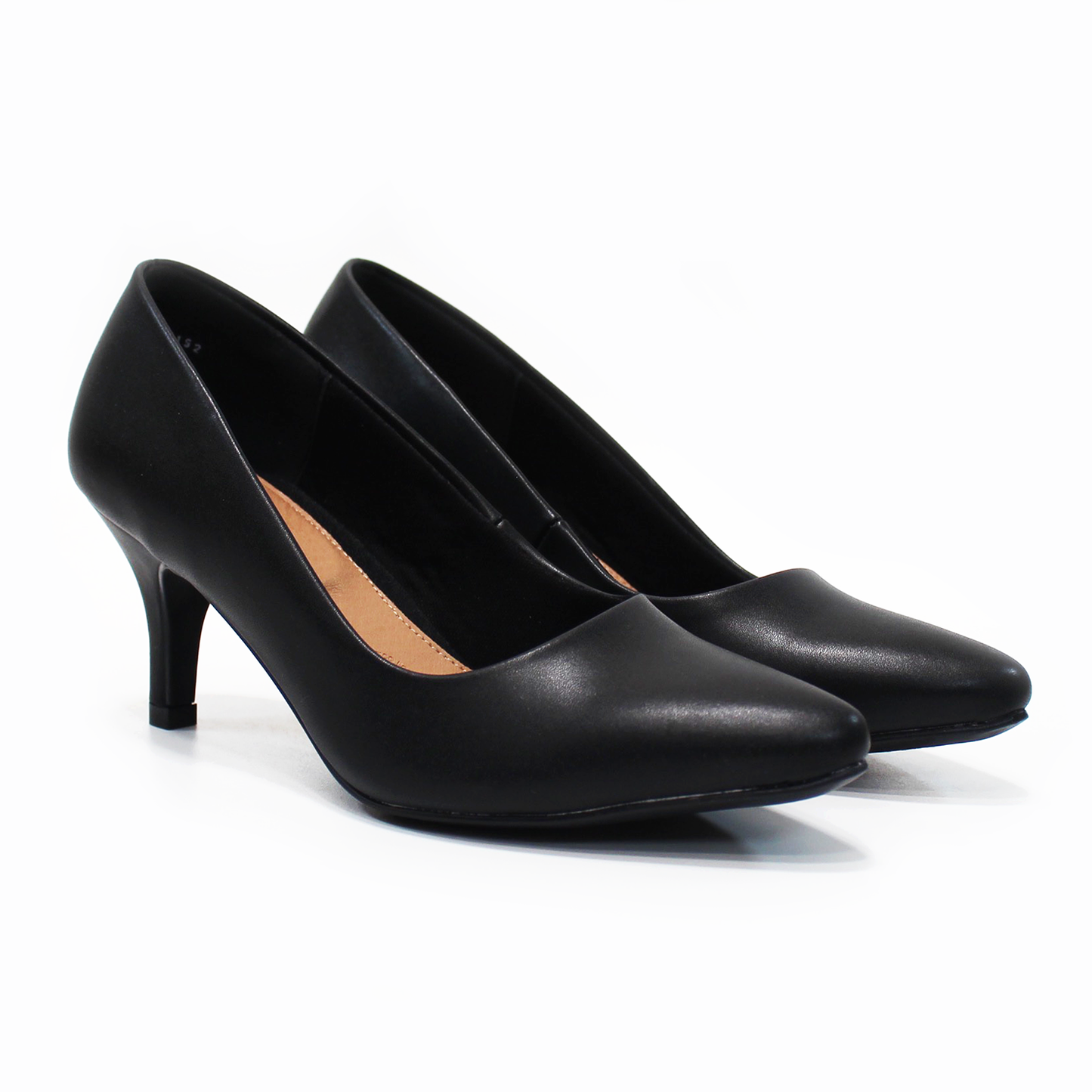 Zapatilla Confort Tacón Delgado Negro de Dama LADY PAULINA