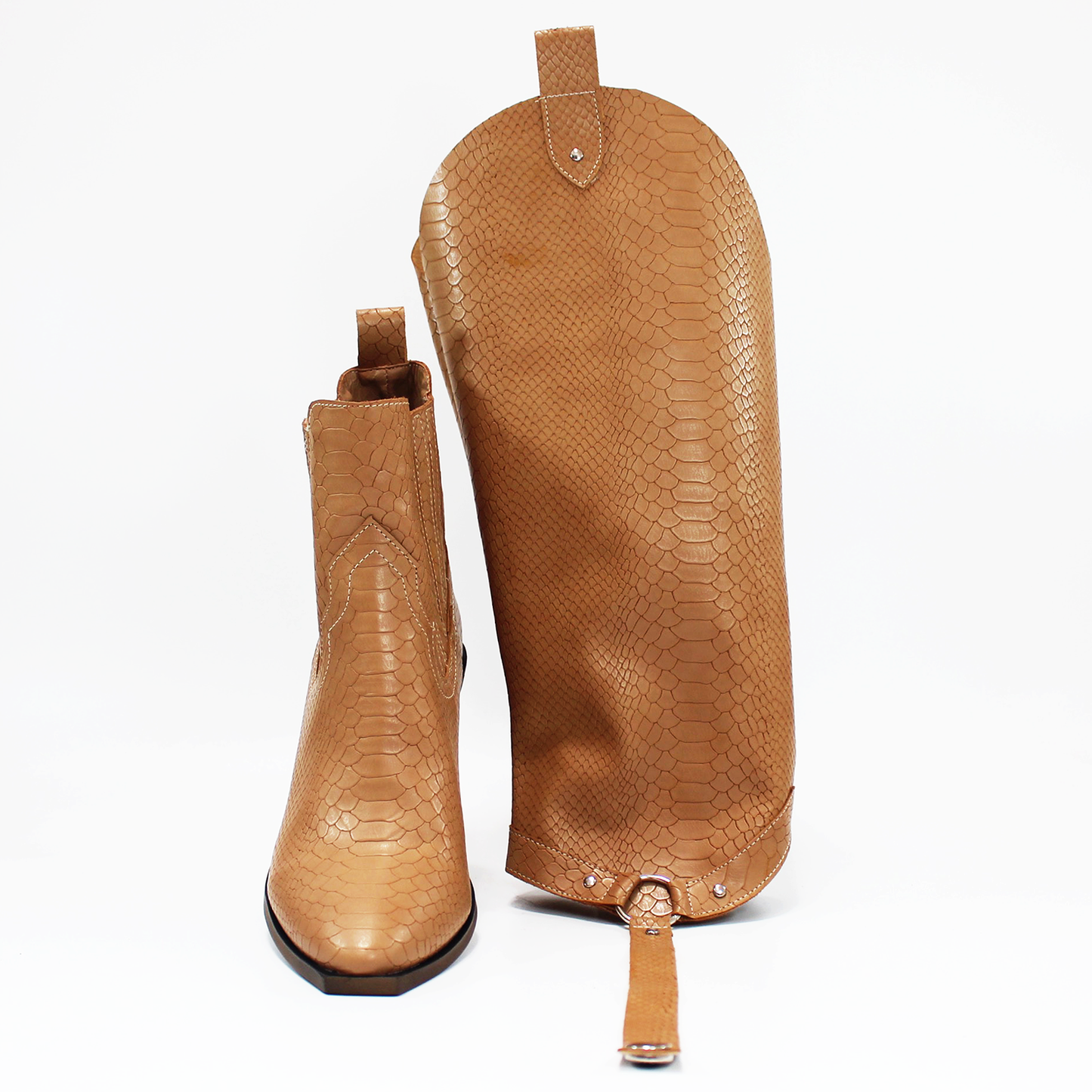 Bota Vaquera 2 en 1 Camel Piton con Capucha desmontable de Dama TACZA