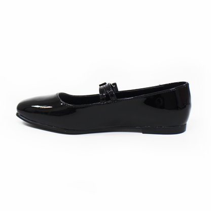 Flat Mary Jane Negro Charol con Confort LADY PAULINA