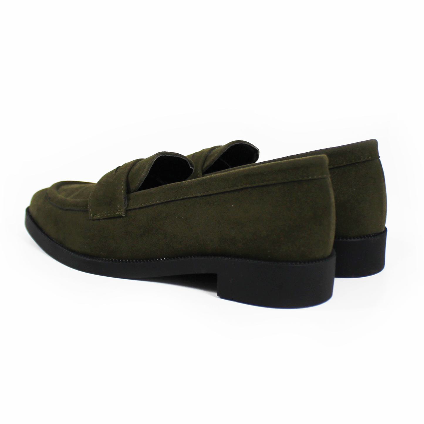 Mocasín Clásico Verde Olivo Gamuza de Dama TACZA