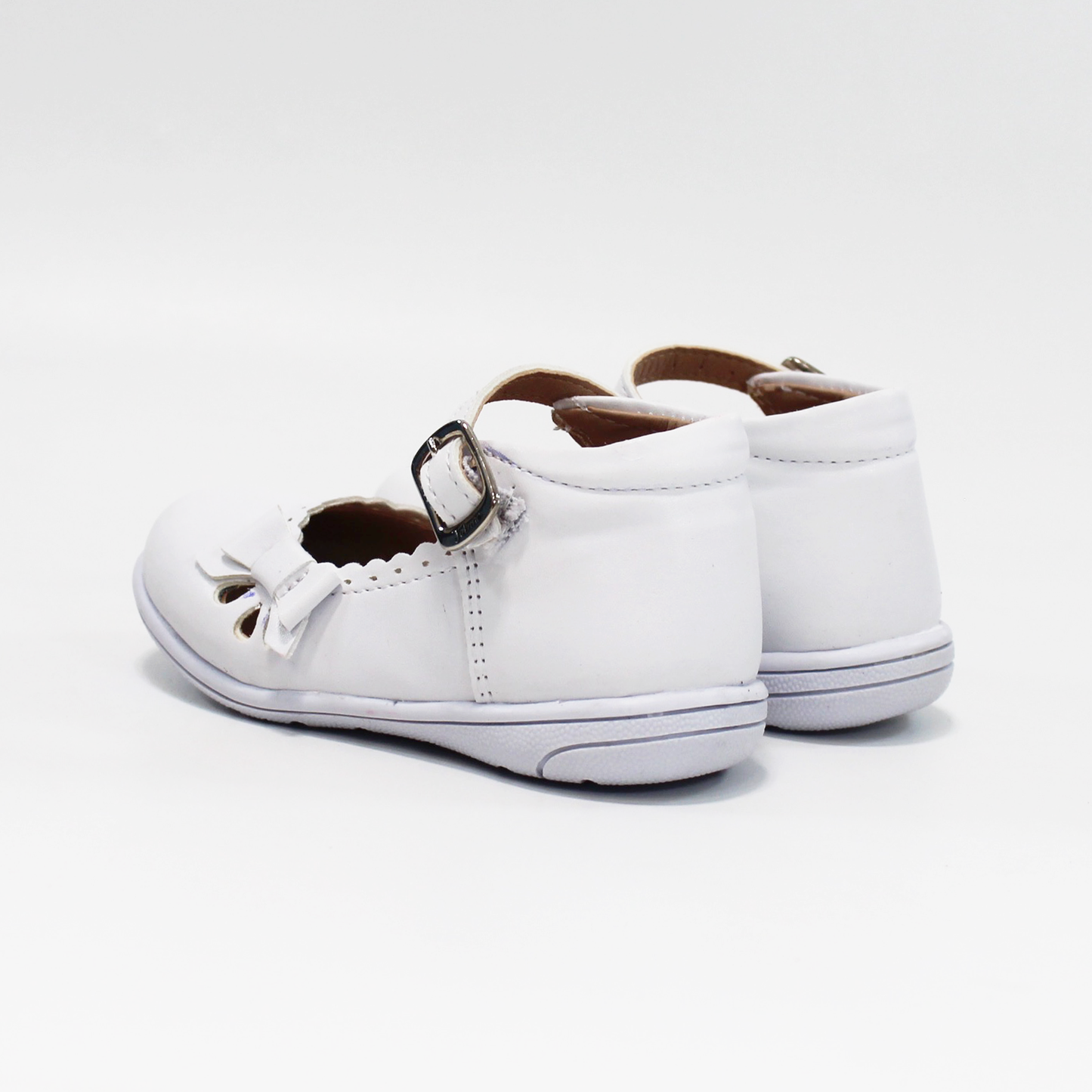 Zapato de Niña con Moñito Blanco JAKUNA